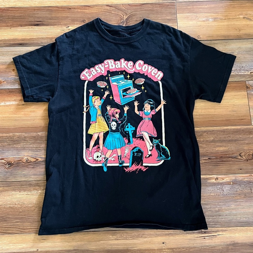 Easy-Bake Coven Funny Witch Art Shirt Womens Medium - Black Creepy-Co
